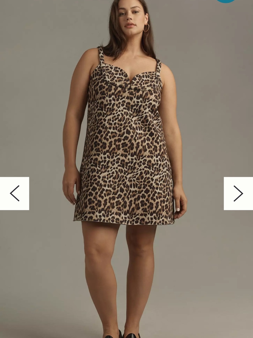 Anthropologie Dhruv Kapoor Leopard Print Mini Dress